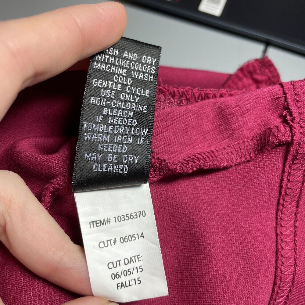 Torrid Moto Cropped Vest Full Zip Pockets Biker Jacket Beet Red Size 1 1X 14-16 - Picture 10 of 10